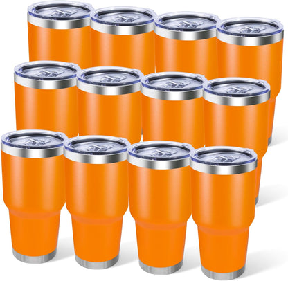 30oz Stainless Steel Tumbler with Lid, Double Wall Vacuum Insulated Powder Coated Travel Mug, Dark Green, 1 Pack
