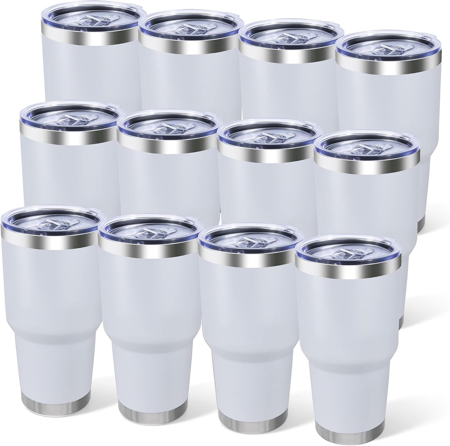 30oz Stainless Steel Tumbler with Lid, Double Wall Vacuum Insulated Powder Coated Travel Mug, Dark Green, 1 Pack