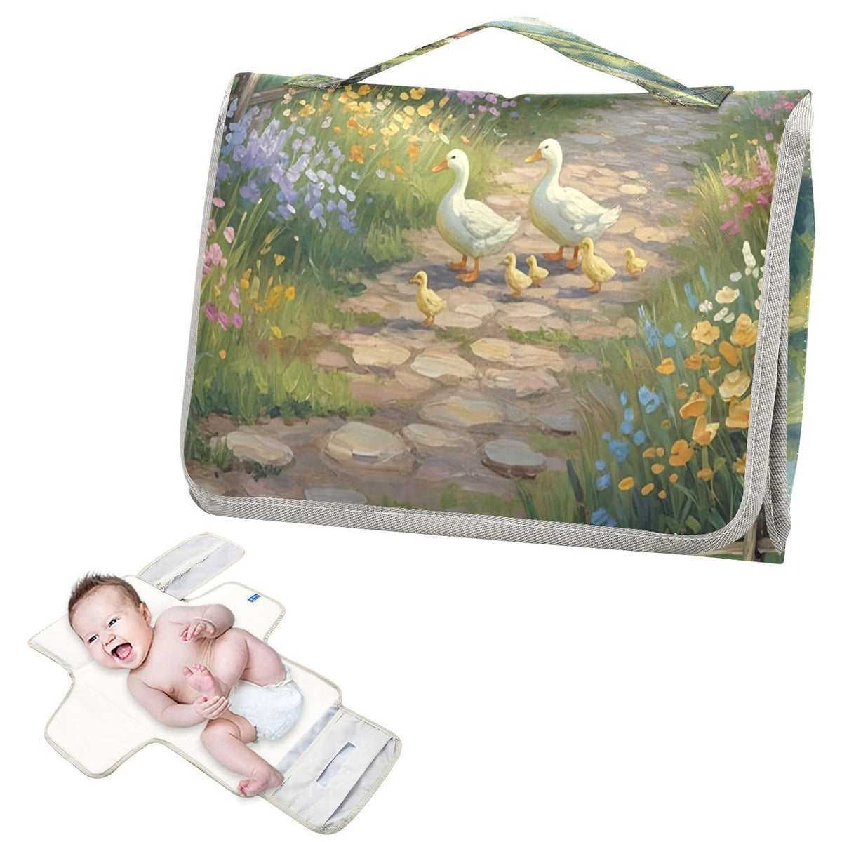 Village Green Portable Diaper Changing Pad Waterproof Changing Pads
