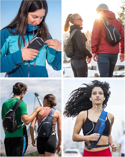 Crossbody Sling Bag, Small Shoulder Chest Backpack