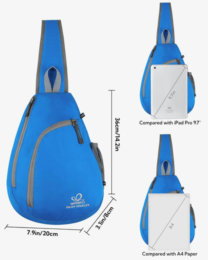 Crossbody Sling Bag, Small Shoulder Chest Backpack