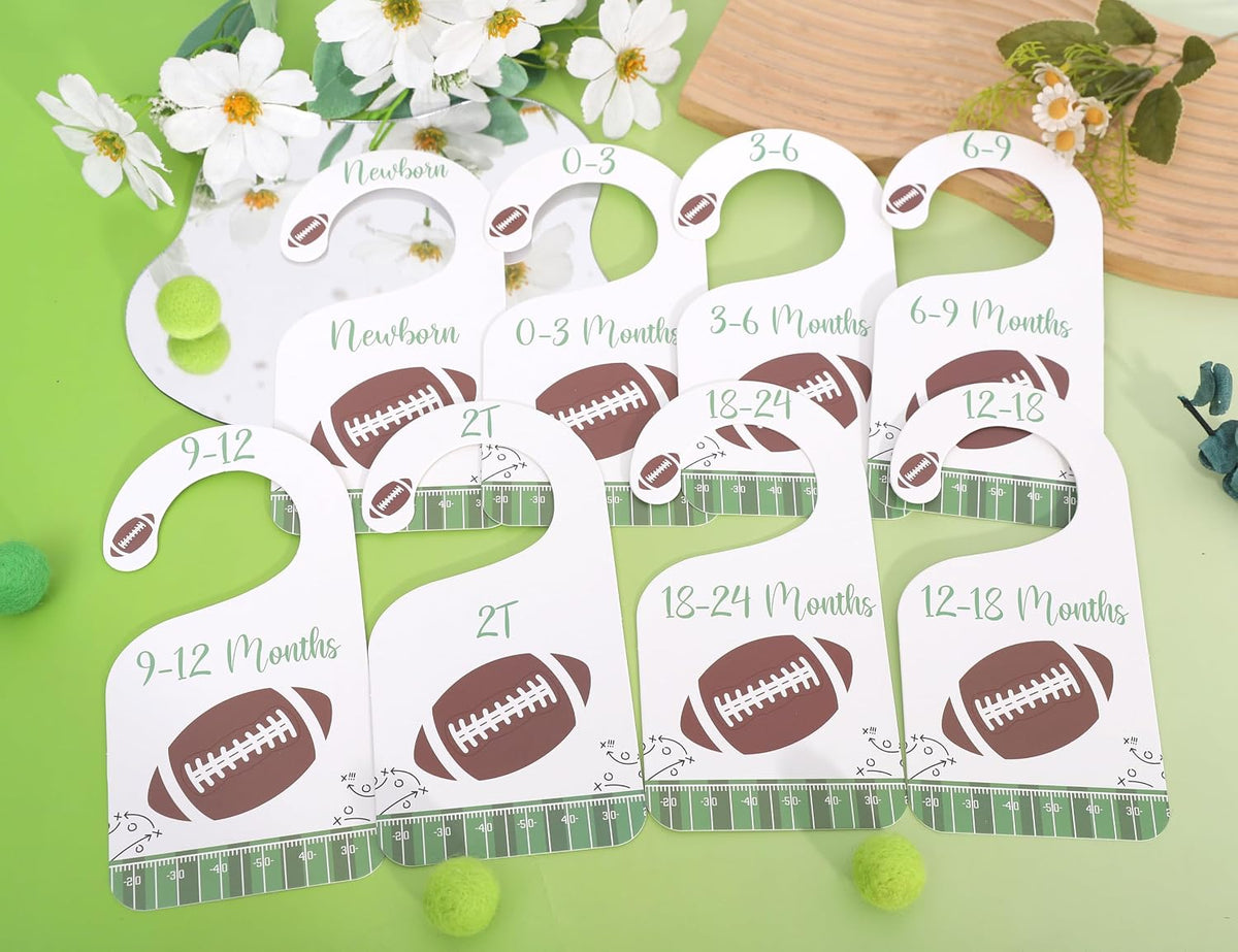 Football Nursery Closet Dividers,Football Baby Shower,Baby Closet Organizer