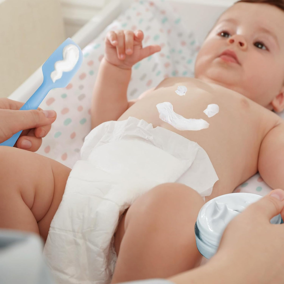 Diaper Rash Spatula for Keep Fingers Clean & Easy to Apply 4 Pack