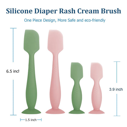 Diaper Rash Spatula for Keep Fingers Clean & Easy to Apply 4 Pack