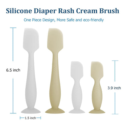 Diaper Rash Spatula for Keep Fingers Clean & Easy to Apply 4 Pack