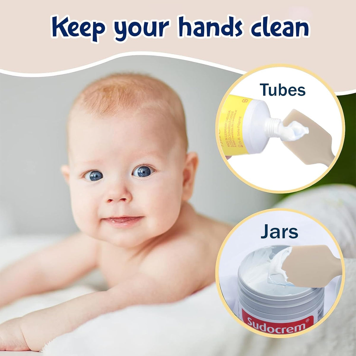 Diaper Rash Spatula for Keep Fingers Clean & Easy to Apply 4 Pack