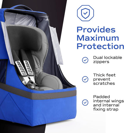Padded Car Seat Travel Backpack