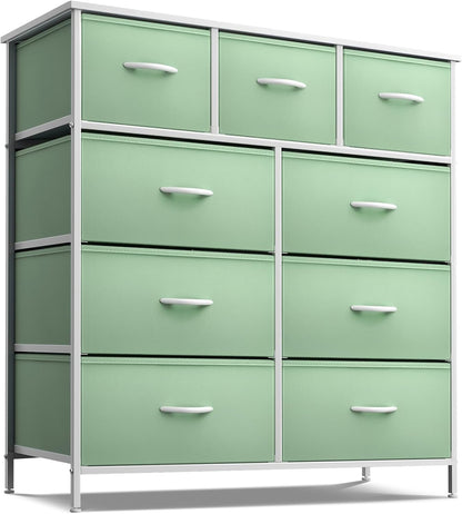 Kids Dresser for Bedroom, Fabric Drawers (8 Drawer, Pink)