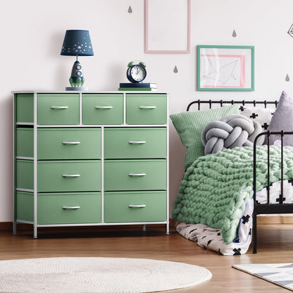 Kids Dresser for Bedroom, Fabric Drawers (8 Drawer, Pink)