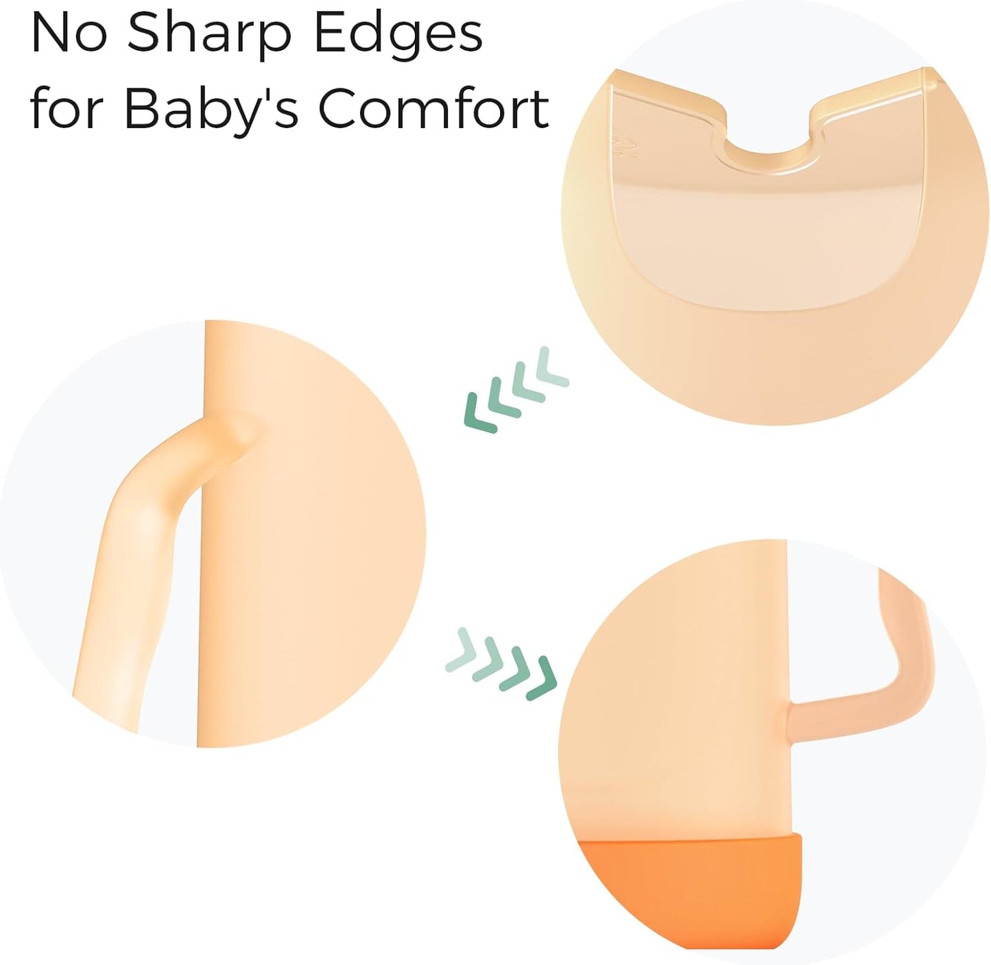 Momcozy Baby Pouch Holder No Squeeze, Baby Food & Juice Box Holder, Mess-Free, Easy Grip for Self-Feeding, BPA-Free & DEHP-Free, Must-Have for Babies, Green