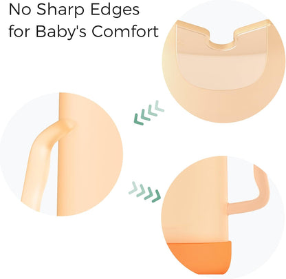 Momcozy Baby Pouch Holder No Squeeze, Baby Food & Juice Box Holder, Mess-Free, Easy Grip for Self-Feeding, BPA-Free & DEHP-Free, Must-Have for Babies, Green