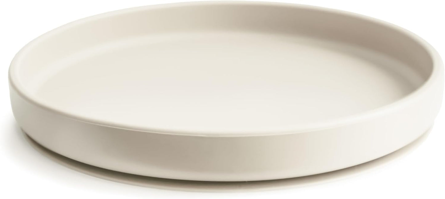 mushie Classic Silicone Suction Plate | BPA-Free Non-Slip Design (Daffodil)