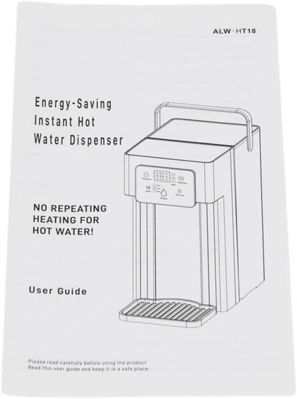 Instant Hot Water Dispenser 2000W Electric Kettles Countertop Water Filter Baby Bottle Warmer Formula Dispenser w/Safety Lock Adjustable Temperatures & 3 Water Outputs for Home Office