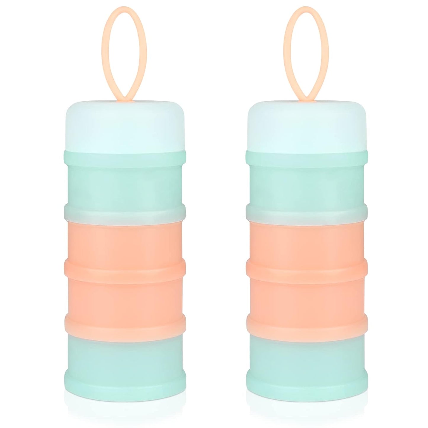 Accmor Baby Formula Dispenser On The Go, Stackable Formula Dispenser Formula Container to Go, Non-Spill Portable Milk Powder Kids Snack Storage Container, BPA Free