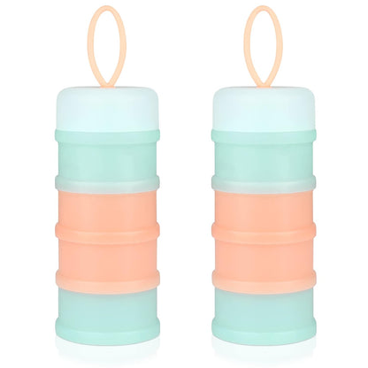 Accmor Baby Formula Dispenser On The Go, Stackable Formula Dispenser Formula Container to Go, Non-Spill Portable Milk Powder Kids Snack Storage Container, BPA Free