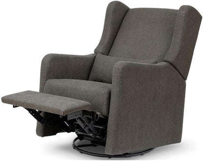 Davinci Carter's Arlo Recliner and Swivel Glider, Water Repellent & Stain Resistant, Greenguard Gold & CertiPUR-US Certified, Performance Forest Green Linen