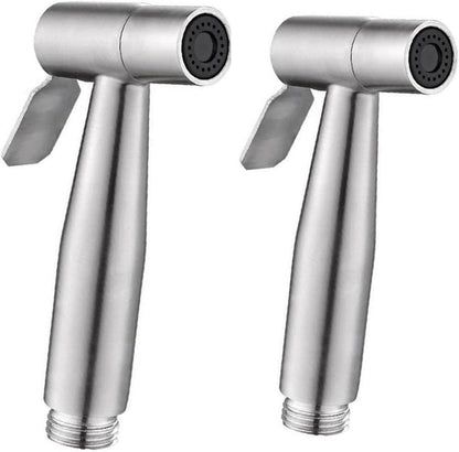 2 Pieces Bidet Toilet Sprayer Head Stainless Steel Handheld Sprayer for Cloth Diaper, Bathroom, Kitchen and Toilet Cleaning