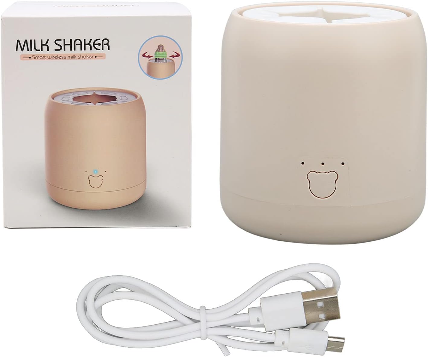Baby Formula Mixer, 3 Gears Electric Automatic Baby Milk Bottle Shaker, Shake Milk Evenly and Less Bubbles, 1200mAh Battery, Prevent Bloating Infant Bottle Mixer