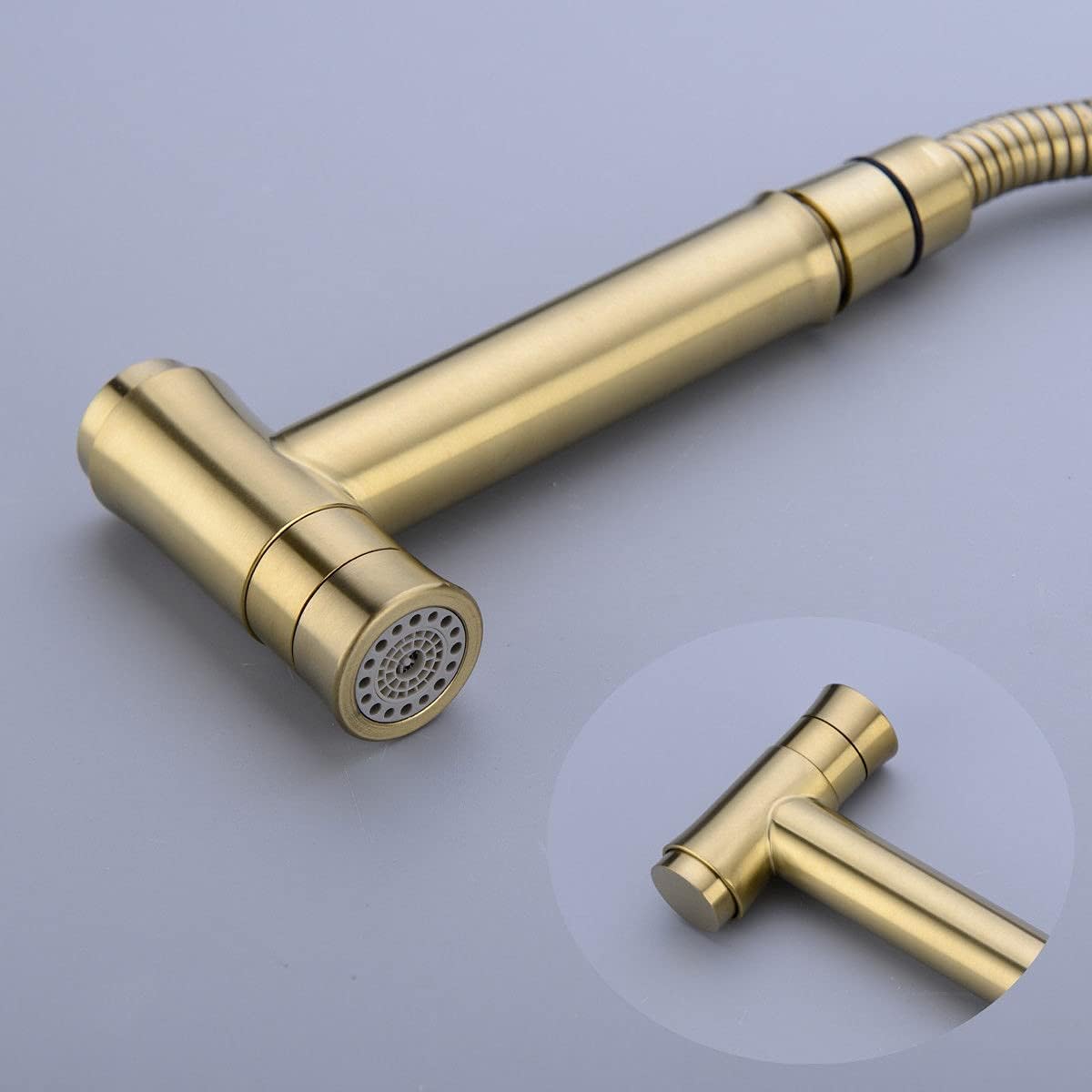 TRUSTMI Toilet Concealed Hot and Cold Bidet Spray Set, Brass Hand Held Warm Water Sprayer Shattaf,Chrome