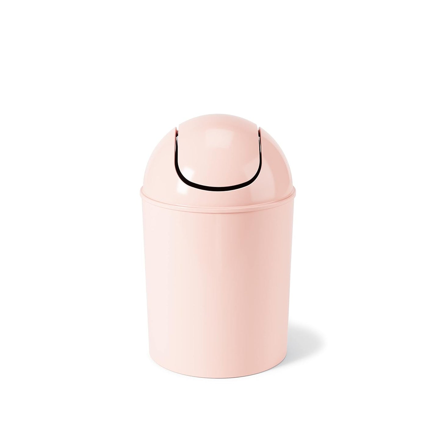 Umbra 1.25 Gallon Mini Waste Can with Removable Swing-Top Lid - Small Garbage Bin for Kitchen, Bathroom, Bedroom, Office - Compact Trash Can Fit Under Tables & Counters - Yellow