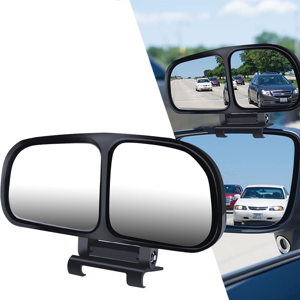 Blind Spot Mirror Adjustable 360 Degree Car Side Mirror, HD Glass Rear View Exterior Accessories Frame Thickness Less than 5MM for Car SUV (long-armed Right)