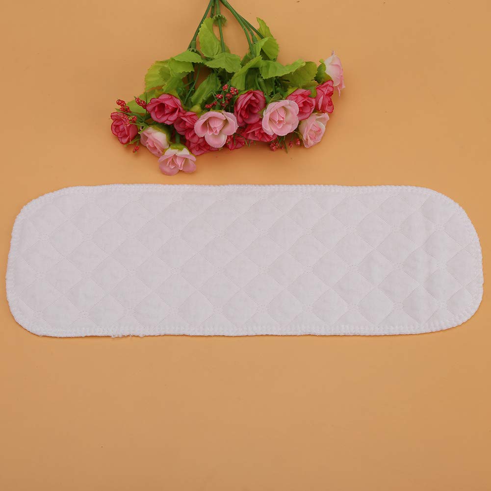 Soft Diaper, 10PCS Breathable Baby Toddler Cotton Modern Cloth Nappy Liners Double Water Absorb Reusable Fits Most Babies (Six Layers 32x12cm)