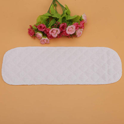 Soft Diaper, 10PCS Breathable Baby Toddler Cotton Modern Cloth Nappy Liners Double Water Absorb Reusable Fits Most Babies (Six Layers 32x12cm)