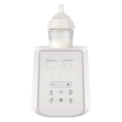 Baby Bottle Warmer for Breast Milk with Timer & Night Light, 11-in-1 Milk Warmer for Baby Bottles, 48H Keep Warm, BPA-Free Fast Heating with Adjustable Temperature for Glass/PPSU Bottles