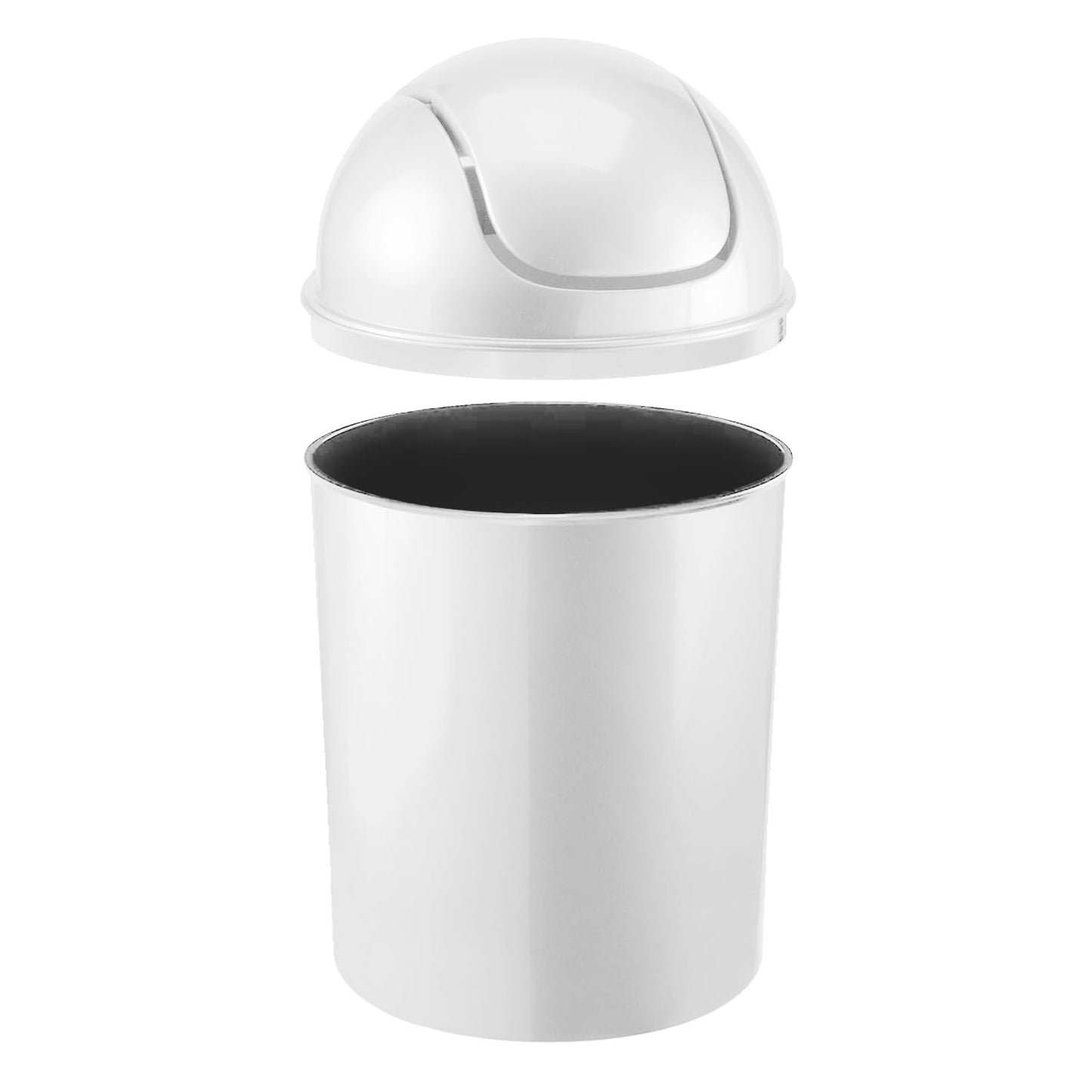 Umbra 1.25 Gallon Mini Waste Can with Removable Swing-Top Lid - Small Garbage Bin for Kitchen, Bathroom, Bedroom, Office - Compact Trash Can Fit Under Tables & Counters - Yellow