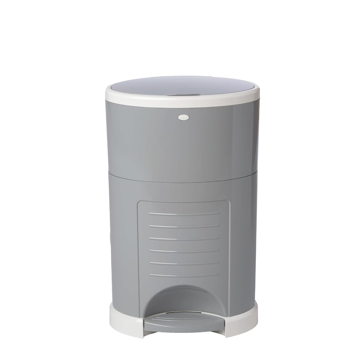 Diaper Dekor EKO Classic Diaper Pail, White | ONLY Eco-Friendly Diaper Pail Made with 70% Recycled Materials | Hands-Free: Step–Drop–Done | Cost-Effective Refill System