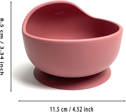 Silicone Suction Baby Bowls, Stay Put Spill Proof Bowls For Toddlers, Food-Grade Soft Flexible Silicone Food Bowl, Perfectly Sized Baby Food Containers, Baby Bowls (Sky blue)