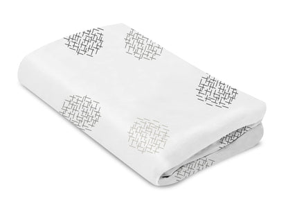 4moms Breeze Playard Sheets, Machine Washable, Soft, Plush, Waterproof Fabric, Grey Beads