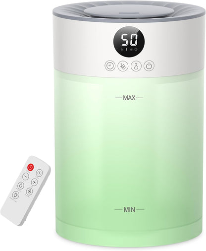 Abolee Humidifiers for Plants 4.5L Cool Mist with Essential Oil Diffuser, Humidifier Large Room, 24dB Quiet Air Humificador fit Baby Nursery & Bedroom, 360° Adjustable, Easy Fill & Cleaning (White)