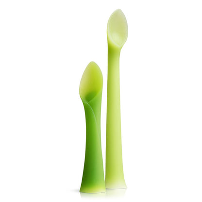 Olababy Baby Led Weaning Advanced Feeding Set – Silicone Training Spoon & Suction Bowl with Lid, BPA Free Self-Feeding Set for Babies 6+ Months (2 Piece)