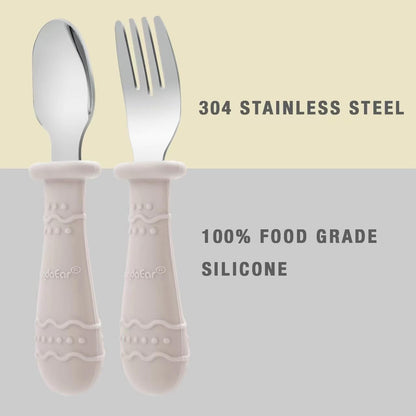 PandaEar 9-Piece Toddler Plates & Utensils Set, 3-Pack Suction Plates with 3 Spoons & 3 Forks, Silicone Baby Feeding Set