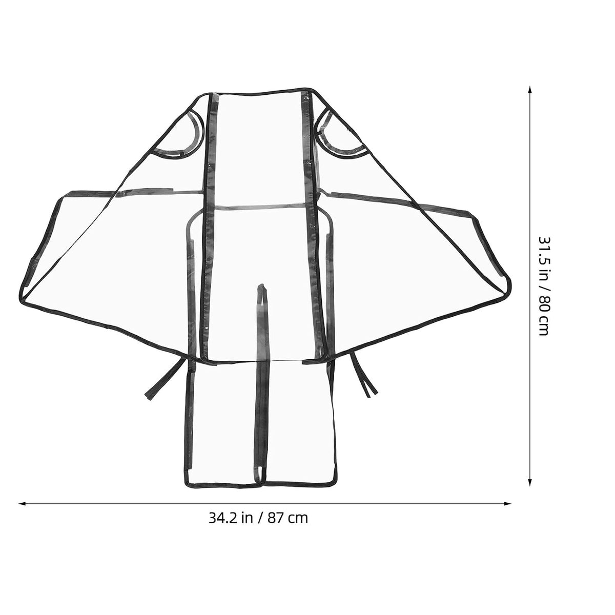Stroller Windproof Rain Cover for Cart, Universal Waterproof Protective Shield with Ventilation, Suitable for Joggers and Car Seat Weather Protection