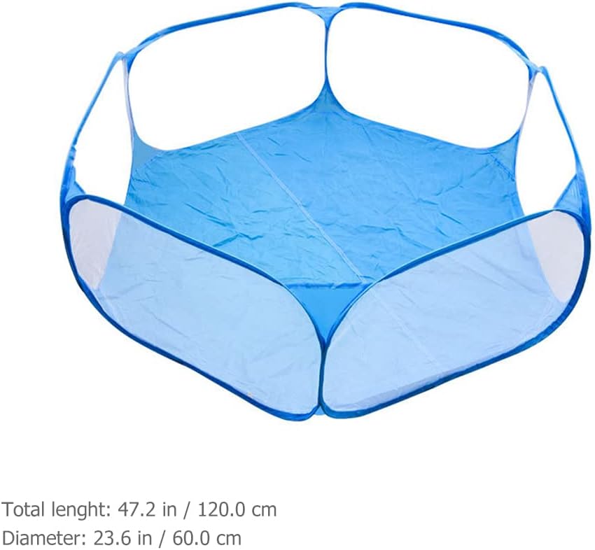 LUOZZY Animal Baby Playpen Foldable Fence Anti-Slip Bases Baby Playard Breathable Pet Playpen Indoor Outdoor Yard Fence for Kitten Puppy Bunny Hamster Ferret, 47Inch