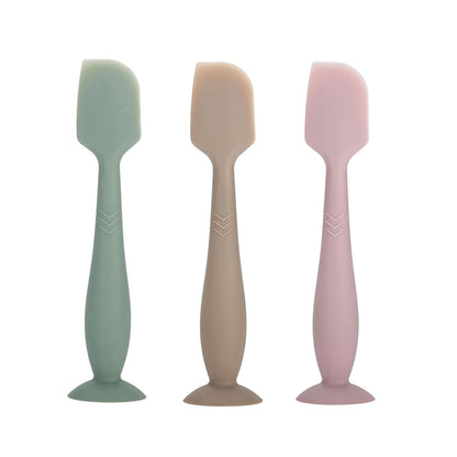 3-Pack Baby Diaper Cream Spatula - Baby Diaper Rash Cream Applicator for Butt Paste - Diaper Cream Brush for Newborn Essentials (grey, pink, white)