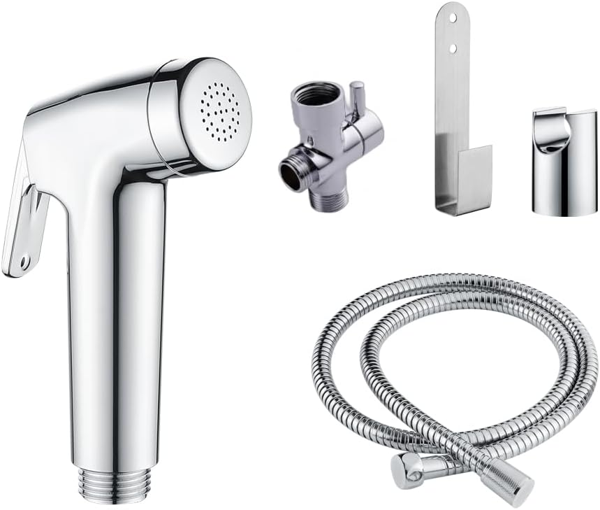 Handheld Bidet Sprayer for Toilet, Cloth Diaper Sprayer, Portable Toilet, Shattaf with Bidet Hose