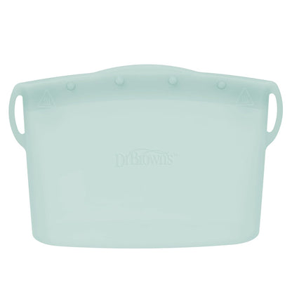 Dr. Brown's Microwave Steam Sterilizer Bag for Baby Bottles, Breast Pump Parts & Other Toddler Accessories, 100% Silicone, Reusable Sterilizing Bag