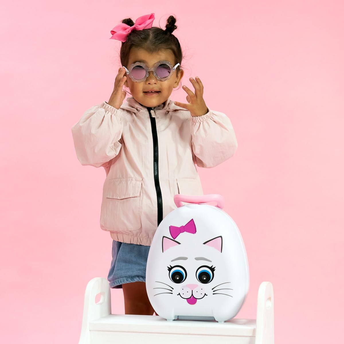 My Carry Potty - Ladybug Travel Potty, Award-Winning Portable Toddler Toilet Seat for Kids to Take Everywhere