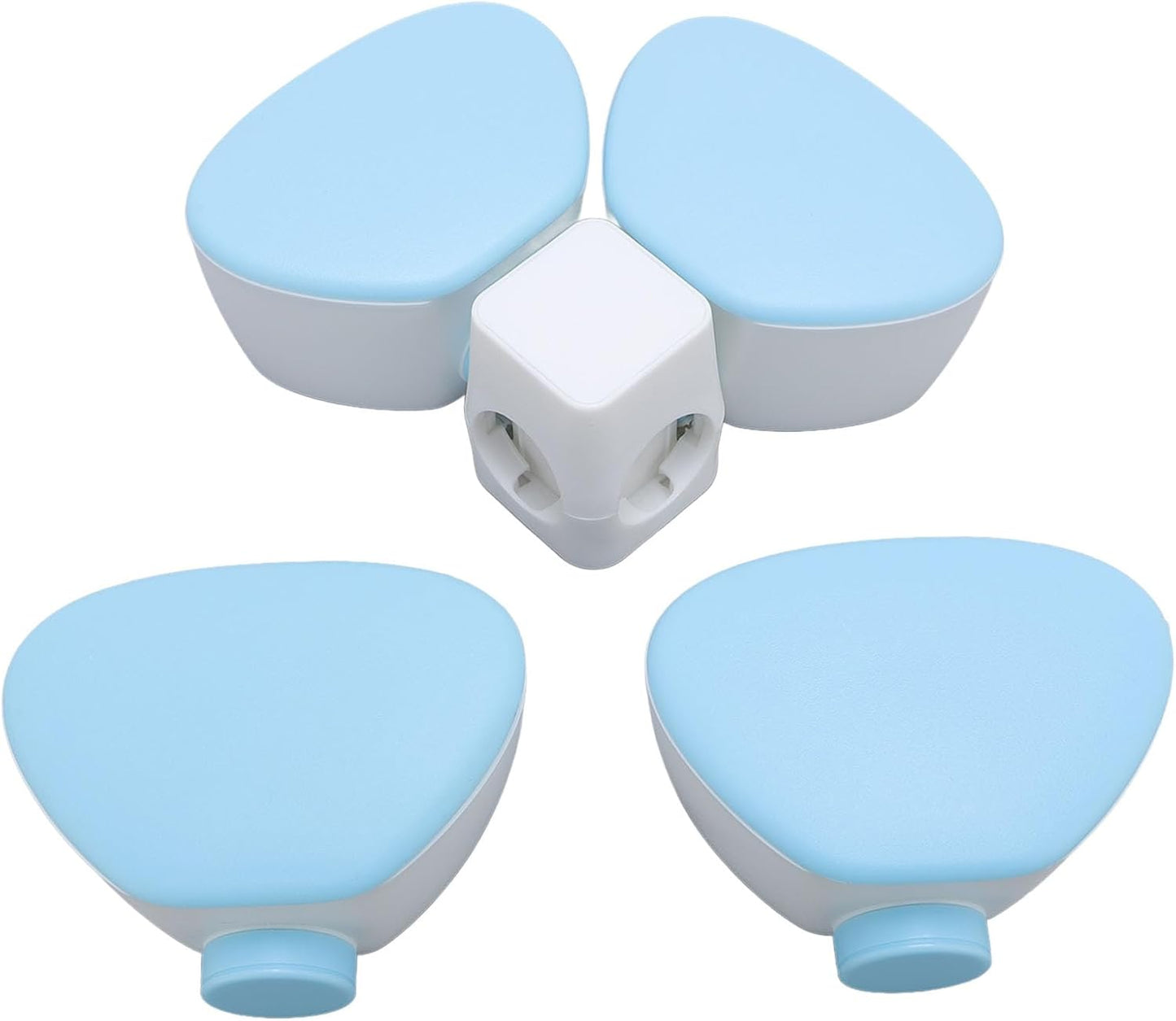 Baby Formula Dispenser Portable 4 180ml Compartments Milk Powder Dispenser Container Non Spill Strong Seal Milk Powder Snack Container (Colorful)