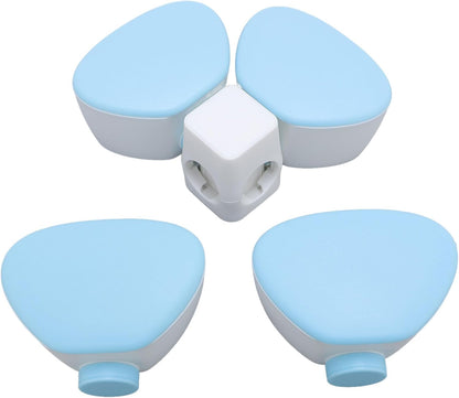 Baby Formula Dispenser Portable 4 180ml Compartments Milk Powder Dispenser Container Non Spill Strong Seal Milk Powder Snack Container (Colorful)