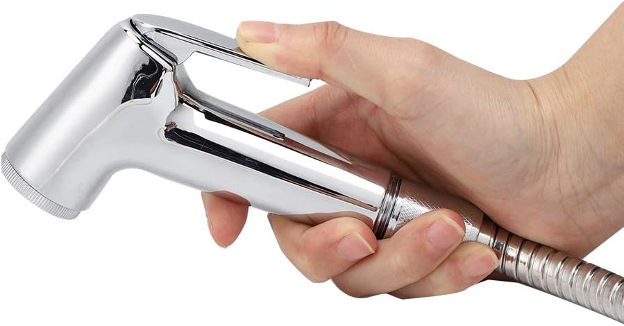 Handheld Bidet Sprayer for Toilet, High Pressure Sprayer Kit, 3Pcs/Set Electroplating Bidet Sprayer Spray Bracket Hose for Feminine Wash Baby Diaper Cloth Washer Cleaner Pet