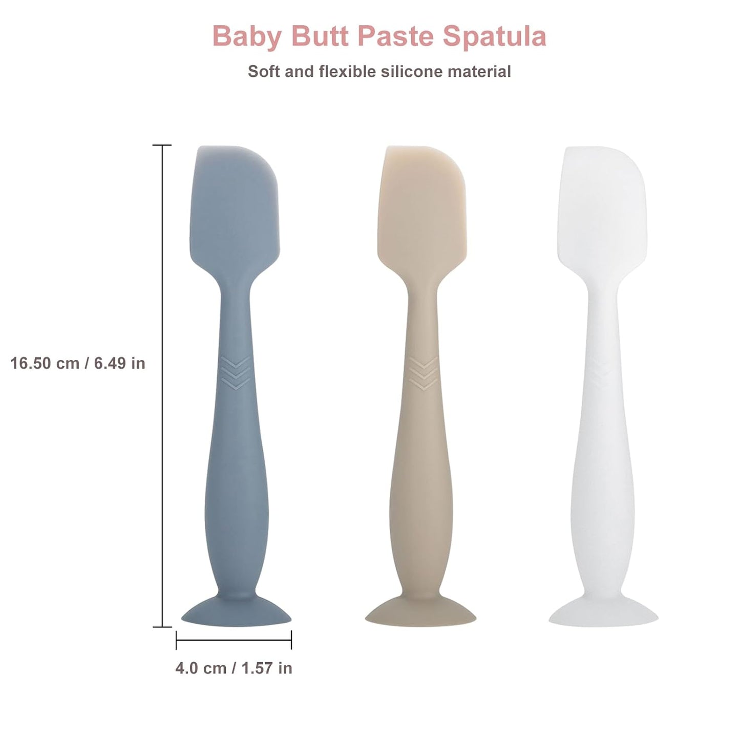 3 Pack Baby Diaper Paste Spatula, Newborn Diaper Cream Applicator, Suitable for Aquaphor & Desitin