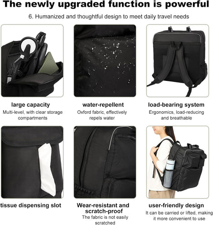 Baby Stroller Storage Backpack, Compatible with YOYO Strollers, Fits Strollers Sized 18.50x17.72x10.63 Inches, Great for Daily Outings and Air Travel