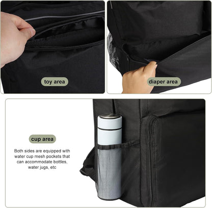 Baby Stroller Storage Backpack, Compatible with YOYO Strollers, Fits Strollers Sized 18.50x17.72x10.63 Inches, Great for Daily Outings and Air Travel