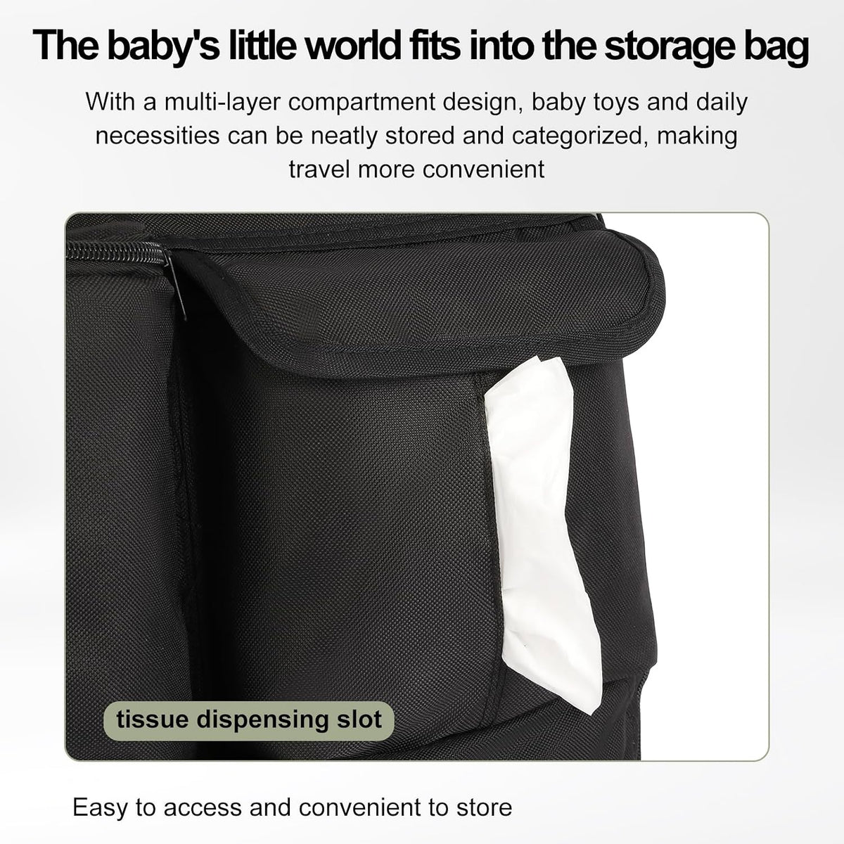 Baby Stroller Storage Backpack, Compatible with YOYO Strollers, Fits Strollers Sized 18.50x17.72x10.63 Inches, Great for Daily Outings and Air Travel