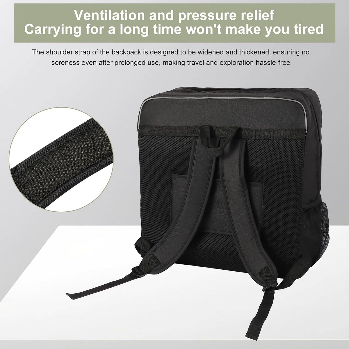 Baby Stroller Storage Backpack, Compatible with YOYO Strollers, Fits Strollers Sized 18.50x17.72x10.63 Inches, Great for Daily Outings and Air Travel