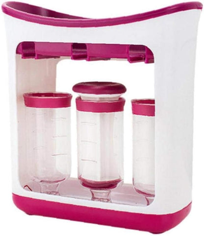 5pcs/set Baby Food Maker Baby Newborn Food Processor Blender Grinder Steamer Toddler Squeeze Fruit Juice Station